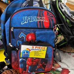 Macy's Spider-Man Kids Backpack Set - Blue, Red, Black